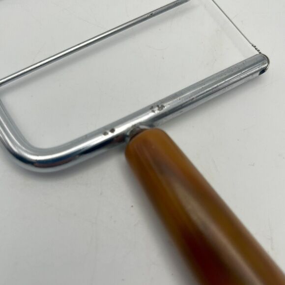 Vintage Wire Cheese Slicer Stainless Steel Bakelite Handle Charcuterie Board EUC - Picture 8 of 16